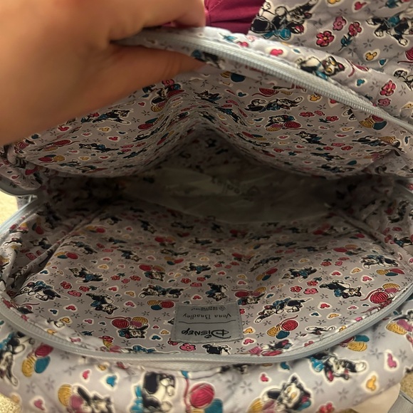 Disney Mickey and Minnie Vera Bradley Backpack with Pink Accent Bow - Picture 6 of 6
